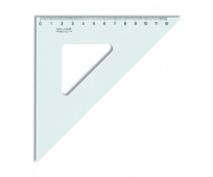 Liniuotė-trikampis KOH-I-NOOR, plastikinis, 45/141 mm  1225-008