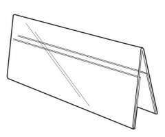Stalo kortelė 210/145x210mm, A5 horizontali, dvipusė, skaidri,0.8mm (palapinė)