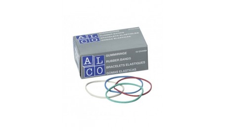 Gumelės ALCO 1,5x85mm 50g, spalvotos