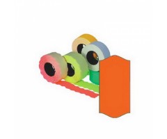 Kainų etiketės 26x12mm, oranžinės, 5vnt.