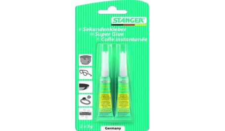 STANGER Klijai Superglue 2 x 3 g, pakuotėje 1vnt 18041