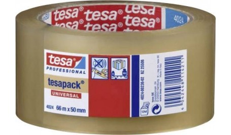 Pakavimo juosta Tesa 402 Acryl, 38mmx66m, skaidri