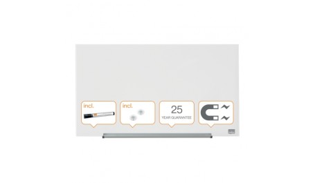 Stiklinė BALTA magnetinė lenta Glass Nobo Widescreen 31