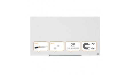 Stiklinė BALTA magnetinė lenta Glass Nobo Widescreen 45