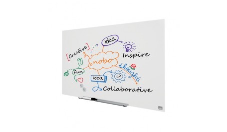 Stiklinė BALTA magnetinė lenta Glass Nobo Widescreen 45