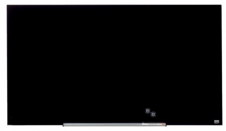 Stiklinė JUODA magnetinė lenta Glass Nobo Widescreen 57