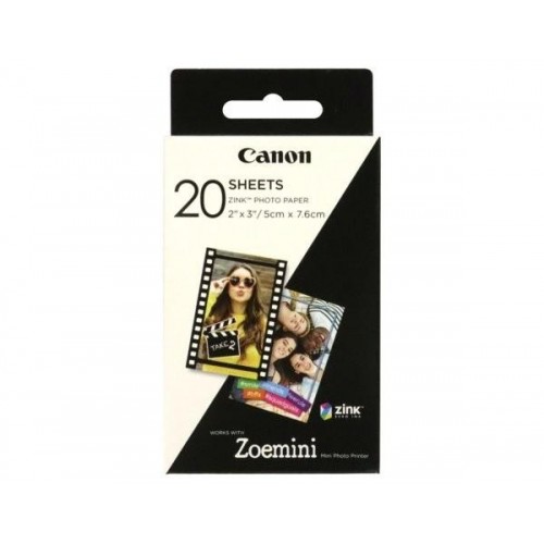 Popierius Canon ZP-2030 Photo Paper, baltas 5x7.6cm (20vnt)