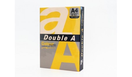 Spalvotas popierius Double A, 80g, A4, 100 lapų, GOLD