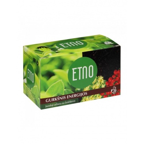 ETNO Juodoji arbata su žolelėmis Gurkšnis energijos 40g (2 x 40 vnt.)