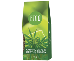 ETNO Kanapių lapų ir žiedynų arbata 40g