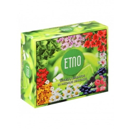 ETNO Arbata ir medus (kartoninė dėžutė) 60 vnt.