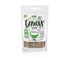 GRANOLA Žalioji ekologiški traškūs dribsniai 200g PL-EKO-03