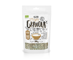 GRANOLA su riešutais ekologiški traškūs dribsniai 200g PL-EKO-03