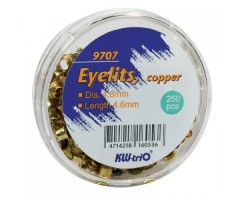 Kniedės, KW 4.8 mm, variuotos (250), iki 30 lapų