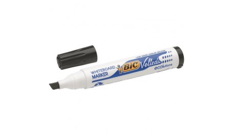 Žymeklis baltai lentai BIC Velleda, 3.7-5.5 mm, kirsta galvutė, juodas 1215-514 1vnt