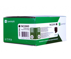 Lexmark 74C20K0 / 74C20KE return black