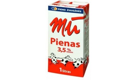Pienas MŪ, natūralus, 3.5, 1l  (12vnt.)