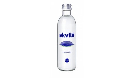 Mineralinis vanduo Akvilė, negazuotas, stikle, 0.33 l (15vnt.)