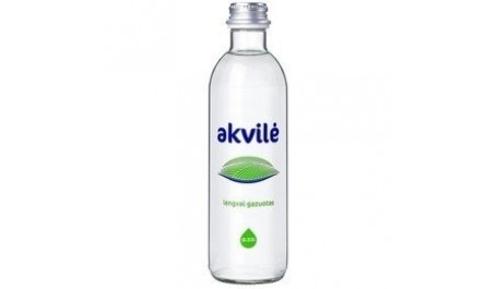 Mineralinis vanduo Akvilė, gazuotas, stikle, 0.33 l  (15vnt.)