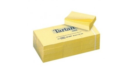 Lipnūs lapeliai Tartan, 38x51mm, geltoni (1x100)  0717-300