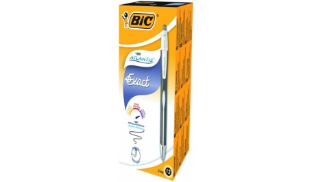 BIC automatinis tušinukas ATLANTIS EXACT, juodas, 1vnt 019685