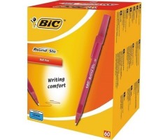 BIC Tušinukas ROUND STIC 1.0 mm, raudonas, 1 vnt 921332