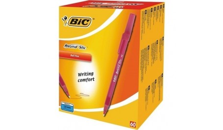 BIC Tušinukas ROUND STIC 1.0 mm, raudonas, 1 vnt 921332