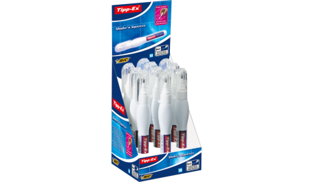 BIC Korekcinis pieštukas SHAKE N SQUEEZE 8 ml, pakuotėje 10 vnt 100845