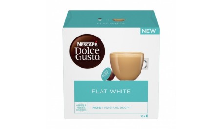NESCAFE Dolce Gusto Flat White kava, 16 kapsulių dėžutėje