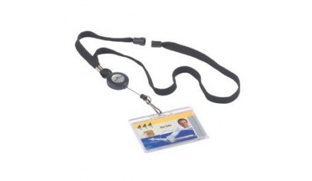 Laikiklis vardinei kortelei Durable, su dirželiu  0613-101