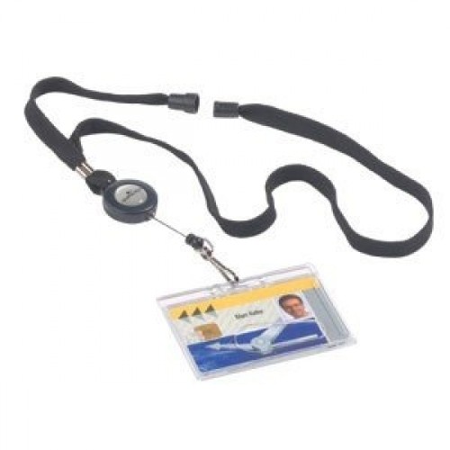 Laikiklis vardinei kortelei Durable, su dirželiu  0613-101