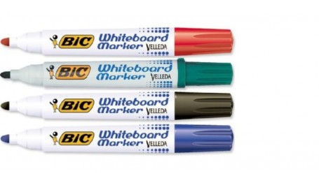 BIC Žymeklis baltai lentai Velleda 1701 1-5 mm, 4 spalvų rinkinys