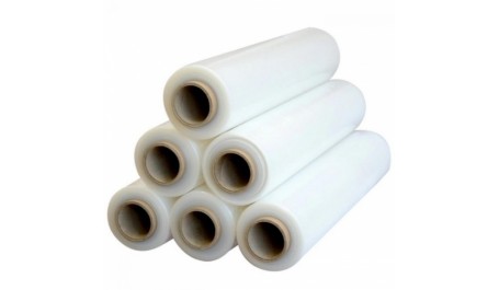 Pakavimo plėvelė Stretch, 8 mikr., 430 mm. x 600 m., skaidri