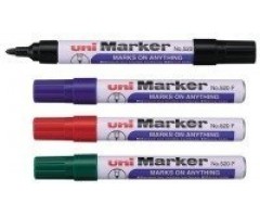 Žymeklis permanentinis Uni N 520 F, 1-3 mm, apvali galvutė, žalias  1213-108