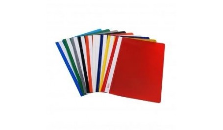 Segtuvelis skaidriu viršeliu Biurfol, A4, tamsiai mėlynas, kietas