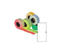 Kainų etiketės PERM 21.5x12mm (5), baltos, stačiakampės  0511-001