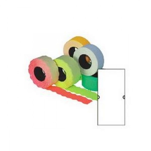 Kainų etiketės PERM 21.5x12mm (5), baltos, stačiakampės  0511-001