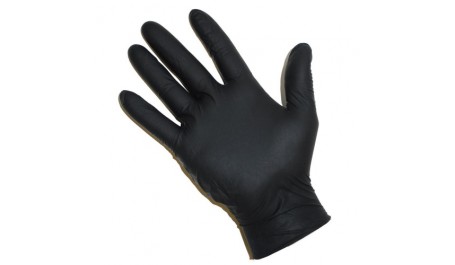 Medicininės nitrilinės pirštinės, juodos M (100vnt)