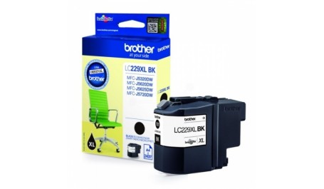 Brother LC 229XL (LC229XLBK), Juoda , 2400 psl. (atidaryta dėžutė)