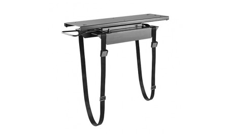 Prisegamas kompiuterio laikiklis su bėgeliais