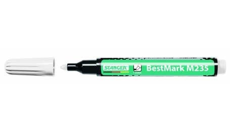 Stanger Permanentinis žymeklis M235, 1-3 mm, baltas, 1 vnt 712010