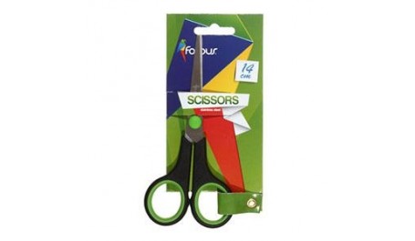 Žirklės Forpus, 14cm, gumuotos