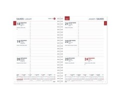 Vidaus blokas kalendoriui BUROODISAIN MANAGER Week 2020, A5