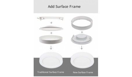 Šviestuvas, įmontuojamas, LED, 18W, 205mm