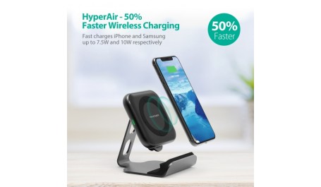 Belaidis įkroviklis su laikikliu RAVPower, juodas, 10W