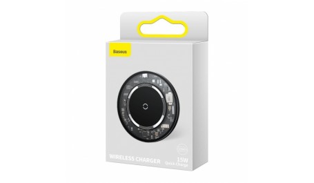 Belaidis įkroviklis Baseus 15W (WXJK-E02) išmaniems telefonams, su magnetais tinkantis iPhone12