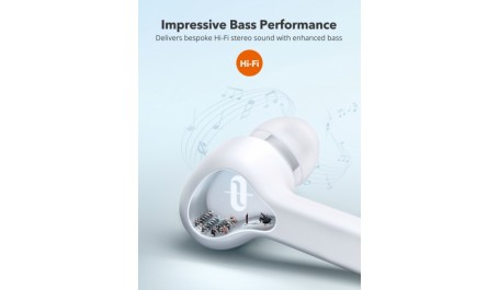 TaoTronics bevielės ausinės TT-BH053, baltos