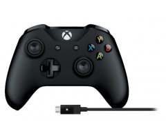 Žaidimų pultas MICROSOFT Xbox One + Windows laidas, Wireless-Bluetooth, juodas