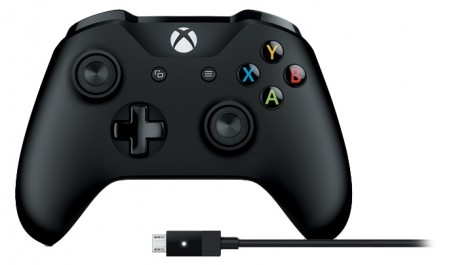 Žaidimų pultas MICROSOFT Xbox One + Windows laidas, Wireless-Bluetooth, juodas