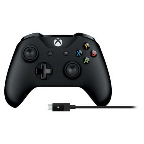 Žaidimų pultas MICROSOFT Xbox One + Windows laidas, Wireless-Bluetooth, juodas